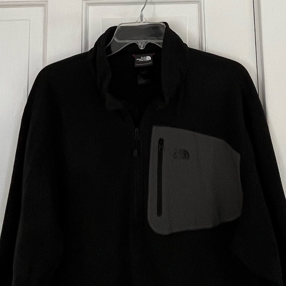 The North Face TNF Black Lightweight Fleece 1/4 Zip Pullover Outdoor Mens XL - Picture 2 of 12